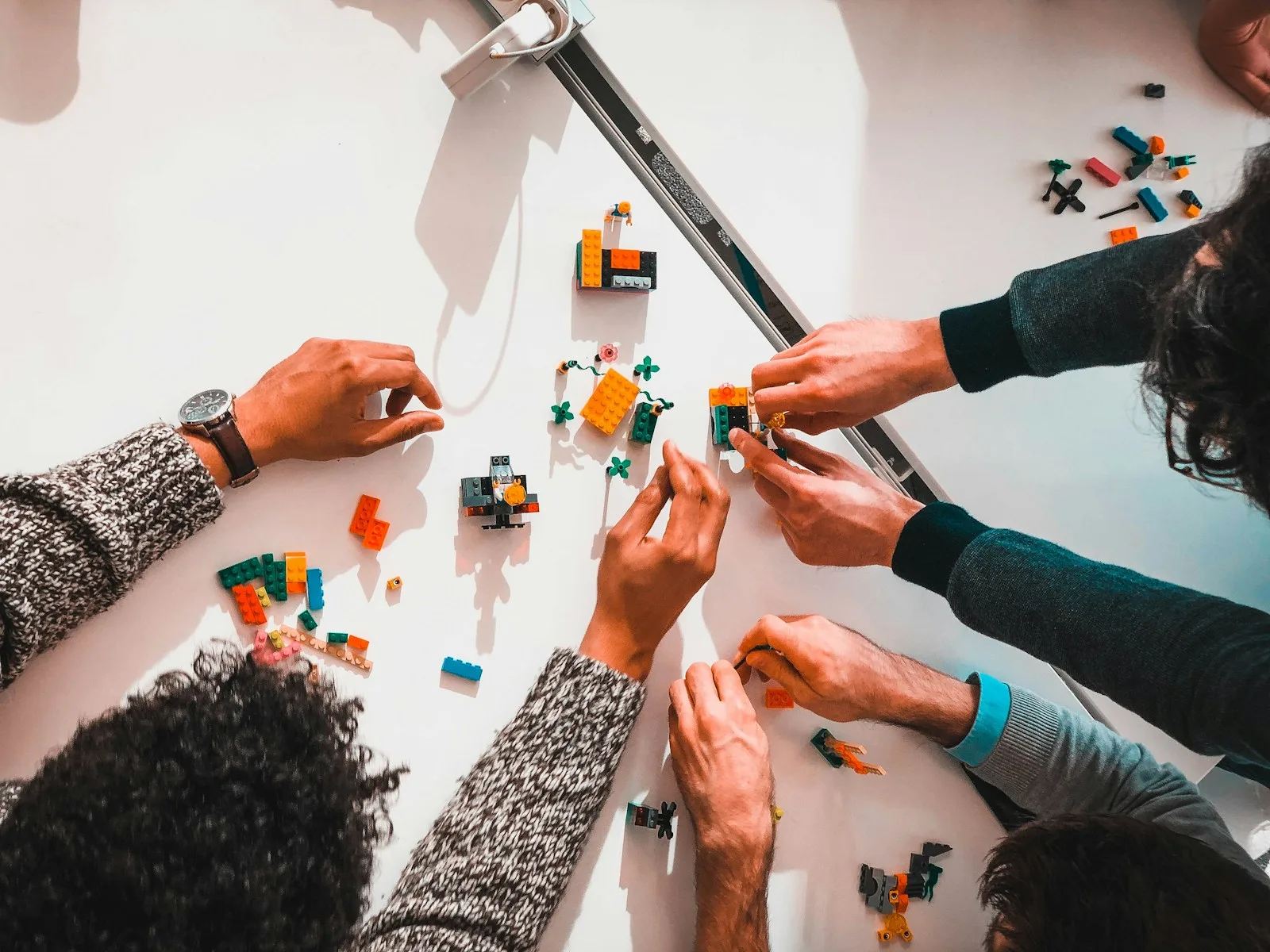 A collaborative workshop team activity