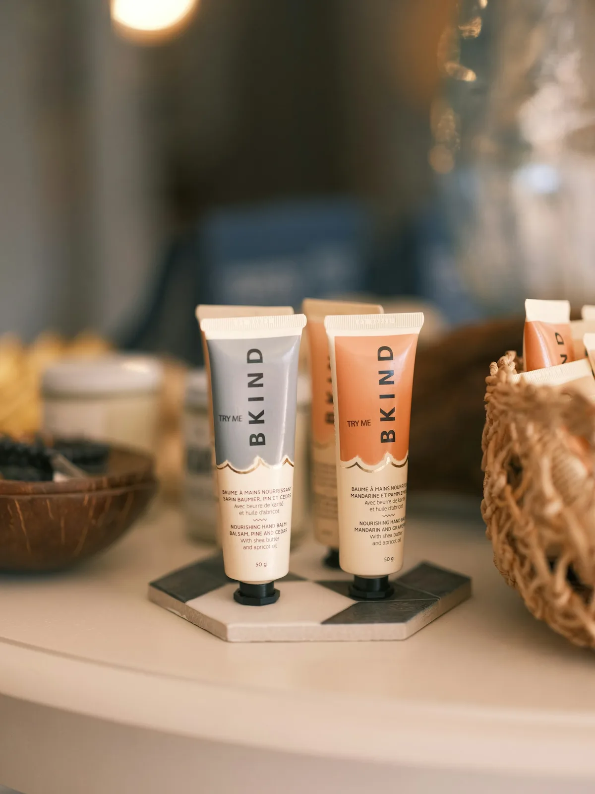 group of makeup products